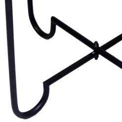 Wohnen Telefontische*Schwarzer Beistelltisch mit Alu Platte - Amalia