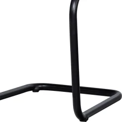 Wohnen Rattanmöbel*Schwarzer Freischwinger aus Kunstrattan - Babette (2er Set)