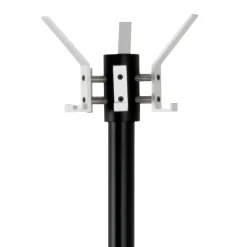 Wohnen Schwarzer Garderobenstaender aus Stahl mit Aluminium - Leeward