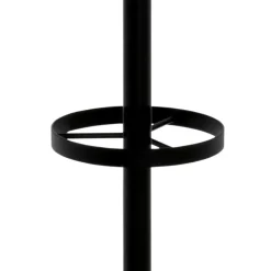 Wohnen Schwarzer Garderobenstaender aus Stahl mit Aluminium - Leeward