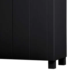 Wohnen Schwarzer Kleiderschrank aus Massivholz - Florida