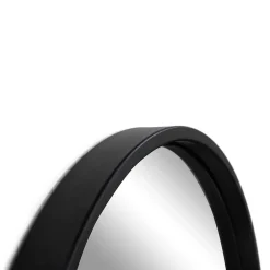 Wohnen Schwarzer Metallspiegel oben gerundet - Dieus