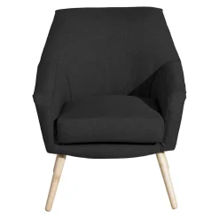 Wohnen Schwarzer Polstersessel aus Webstoff - Chiosma