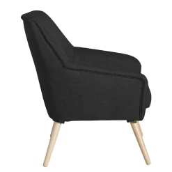 Wohnen Schwarzer Polstersessel aus Webstoff - Chiosma