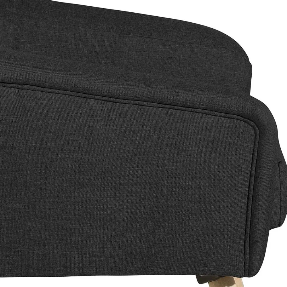 Wohnen Schwarzer Polstersessel aus Webstoff - Chiosma