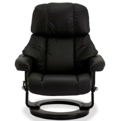 Wohnen Schwarzer Relaxsessel mit Fußablage - Nautygo (zweiteilig)