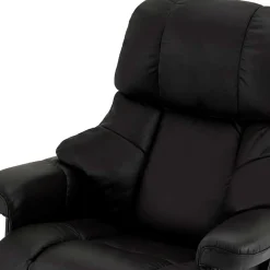 Wohnen Schwarzer Relaxsessel mit Fußablage - Nautygo (zweiteilig)