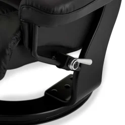 Wohnen Schwarzer Relaxsessel mit Fußablage - Nautygo (zweiteilig)