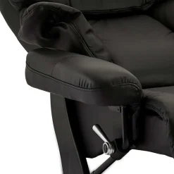 Wohnen Schwarzer Relaxsessel mit Fußablage - Nautygo (zweiteilig)