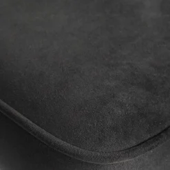 Wohnen Schwarzer Retro Samt Barstuhl in zwei Höhen - Abelless