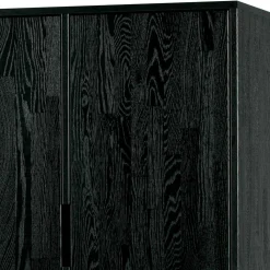 Wohnen Kommoden|Esszimmerschränke*Schwarzer Schrank aus Holz & Metall - Almery