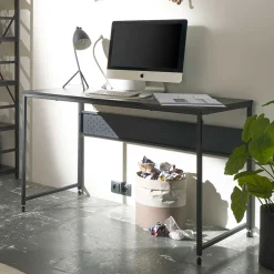 Wohnen Bürotische*Schwarzer Schreibtisch 120x60 cm - Irona