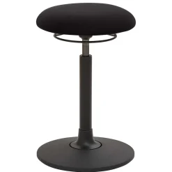 Wohnen Schwarzer Schreibtisch-Hocker in Rund - Piton