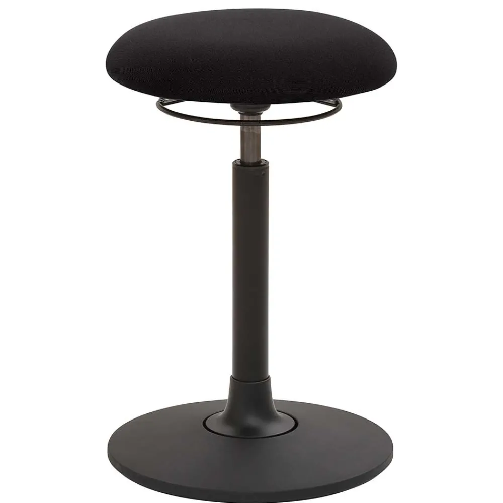 Wohnen Schwarzer Schreibtisch-Hocker in Rund - Piton