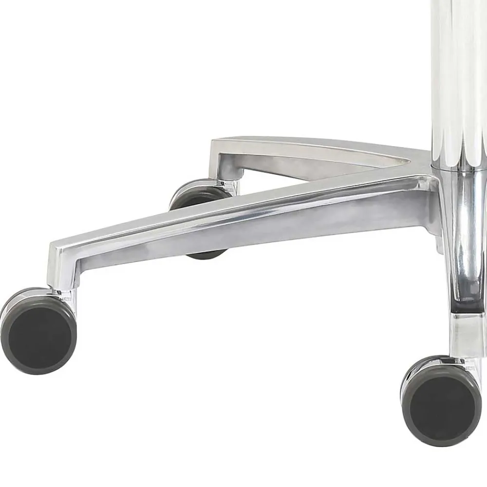 Wohnen Schwarzer Schreibtischsessel mit Lederbezug - Heliawa