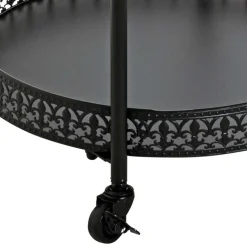 Wohnen Schwarzer Servierwagen in rundem Design - Mapel