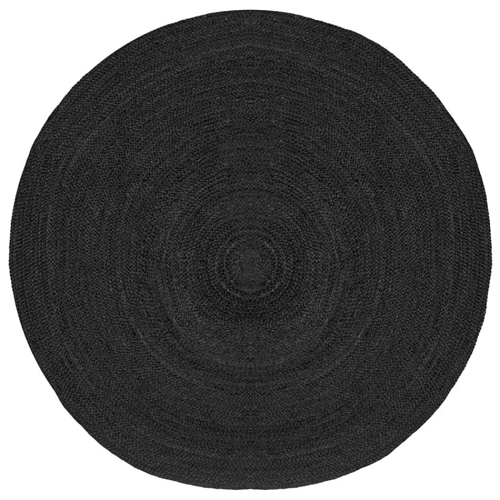 Wohnen Schwarzer Teppich aus Jute - Cerbula