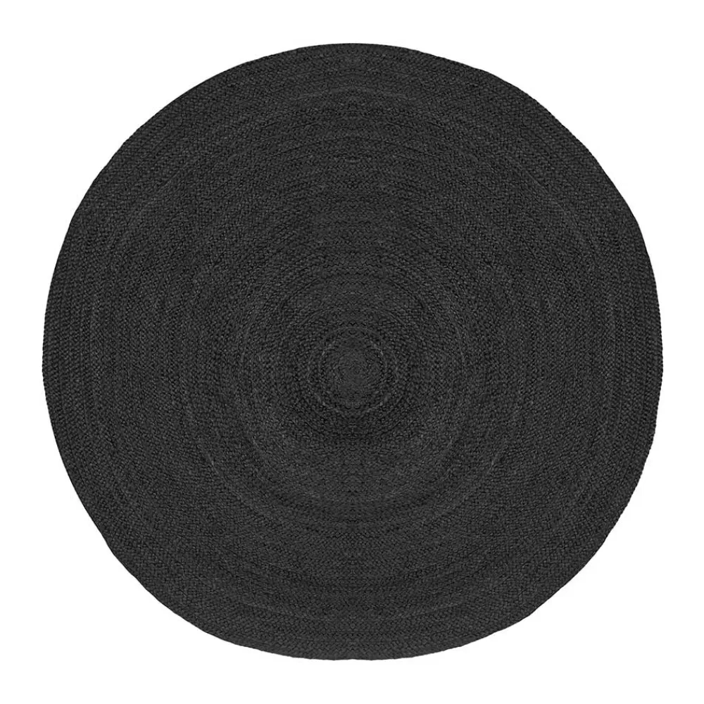 Wohnen Schwarzer Teppich aus Jute - Cerbula