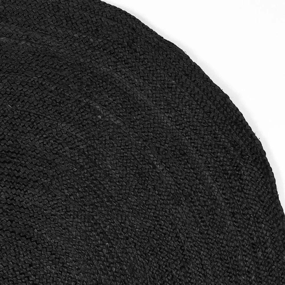 Wohnen Schwarzer Teppich aus Jute - Cerbula