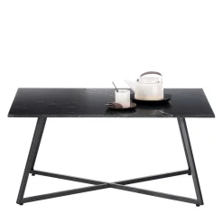 Wohnen Schwarzer Wohnzimmer Sofatisch mit Marmorplatte - Anyala