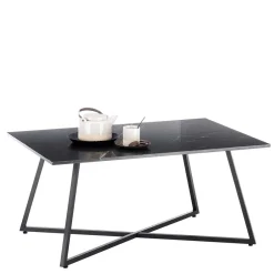 Wohnen Schwarzer Wohnzimmer Sofatisch mit Marmorplatte - Anyala