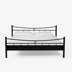 Wohnen Schwarzes Bett Molisea aus Metall