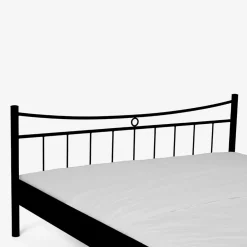 Wohnen Schwarzes Bett Molisea aus Metall