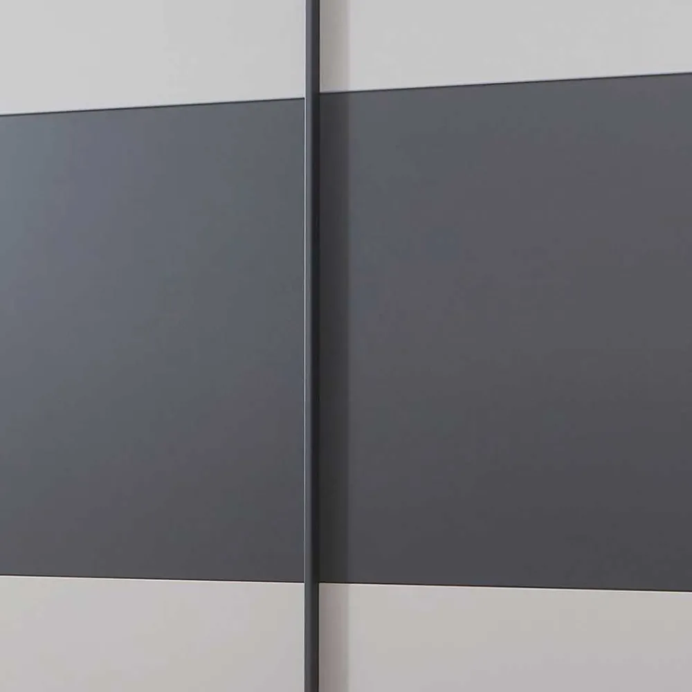 Wohnen Kleiderschränke|Kleiderschränke*Schwebetüren Kleiderschrank in Hellgrau & Dunkelgrau - Guadiana