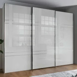 Wohnen Kleiderschränke|Kleiderschränke*Schwebetüren Kleiderschrank mit Glas Front - Ekino