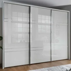 Wohnen Kleiderschränke|Kleiderschränke*Schwebetüren Kleiderschrank mit Glas Front - Ekino