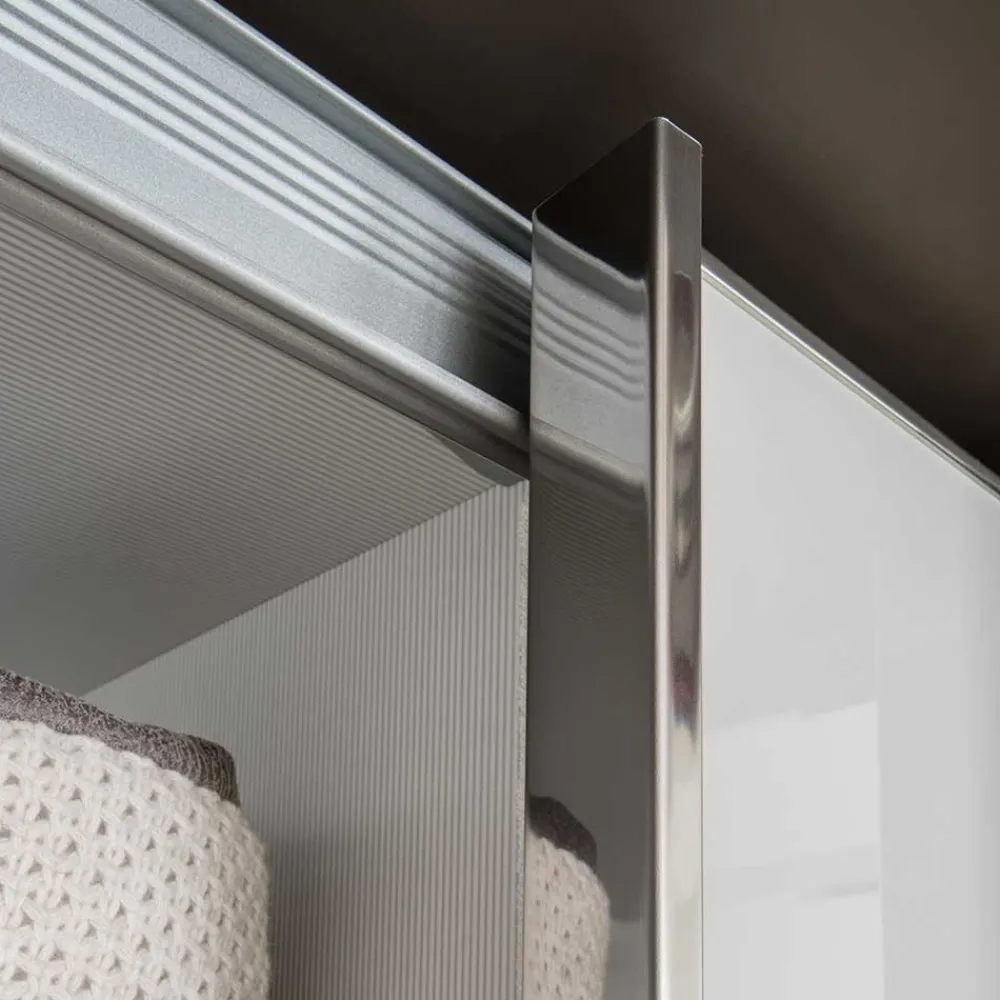 Wohnen Schwebetüren Kleiderschrank in Braun & Weiß - Genre