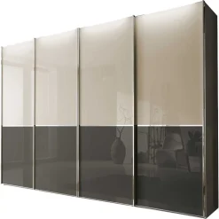 Wohnen Braune Möbel|Weiße Möbel*Schwebetüren Schlafzimmerschrank 300 cm breit - Tinaron