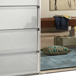 Wohnen Kleiderschränke|Kleiderschränke*Schwebetürenkleiderschrank mit Spiegel - Oksena