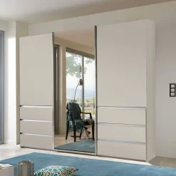 Wohnen Glasmöbel|Kleiderschränke*Schwebetüren-Kleiderschrank in Champagner - Nafissa