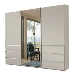 Wohnen Glasmöbel|Kleiderschränke*Schwebetüren-Kleiderschrank in Champagner - Nafissa