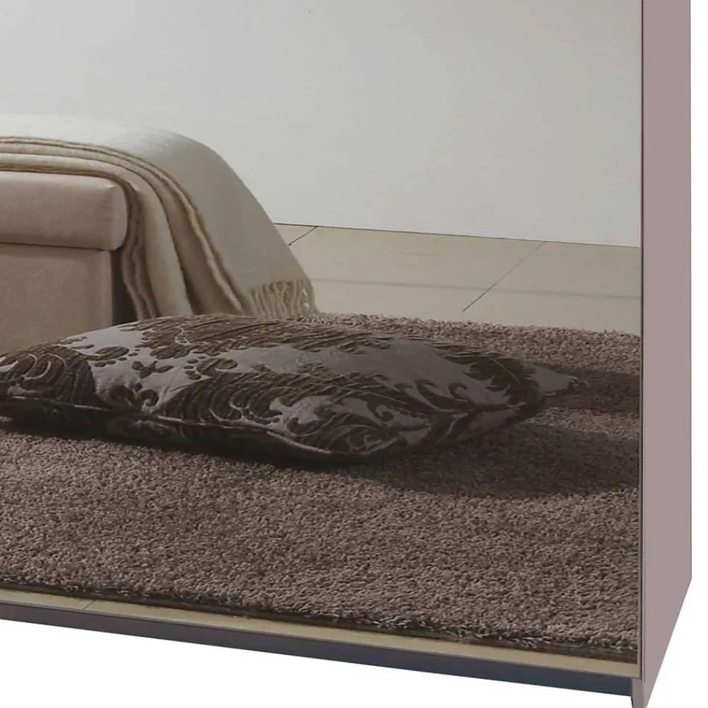 Wohnen Schwebetürenkleiderschrank in Weiß mit Spiegel - Uvaiano