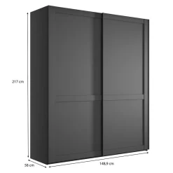 Wohnen Kleiderschränke|Kleiderschränke*Schwebetüren-Schlafzimmerschrank im Landhausstil - Mataram