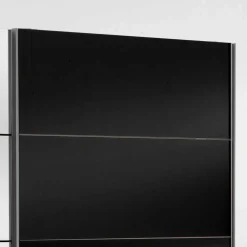 Wohnen Glasmöbel|Jugendzimmerschränke*Schwebetürenschrank Carno mit Schwarzglas