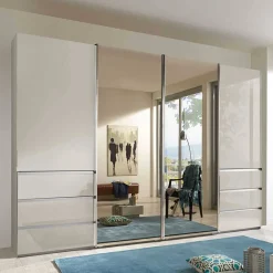 Wohnen Schwebetürenschrank in Champagner - Grover