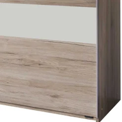 Wohnen Jugendzimmerschränke*Schwebetürenschrank in Eiche San Remo & Weiß - Binokaranka