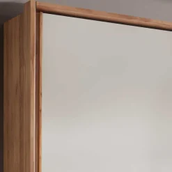Wohnen Massivholzmöbel|Kleiderschränke*Schwebetürenschrank in Kernbuche & Beige - Krofun