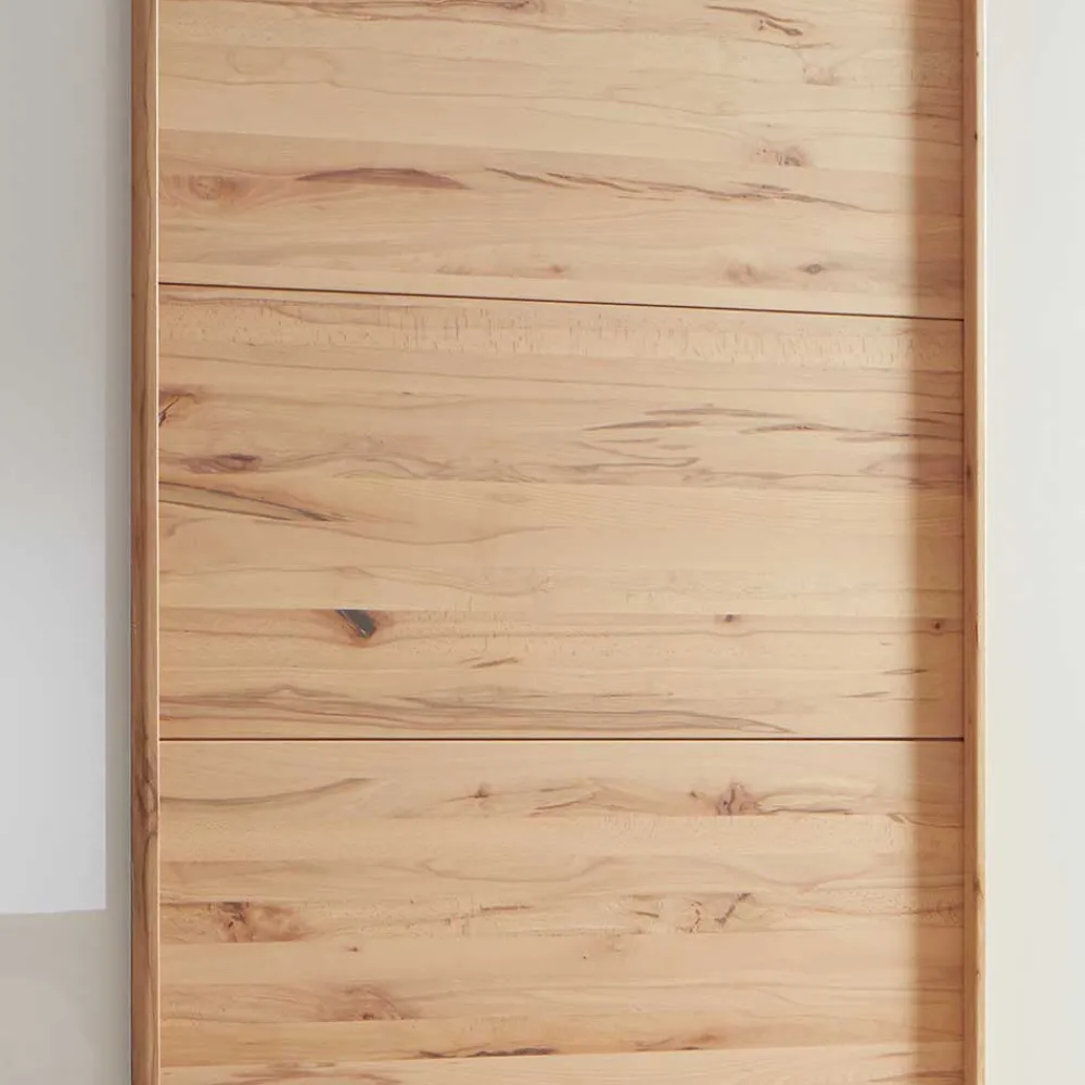 Wohnen Massivholzmöbel|Kleiderschränke*Schwebetürenschrank in Kernbuche & Beige - Krofun