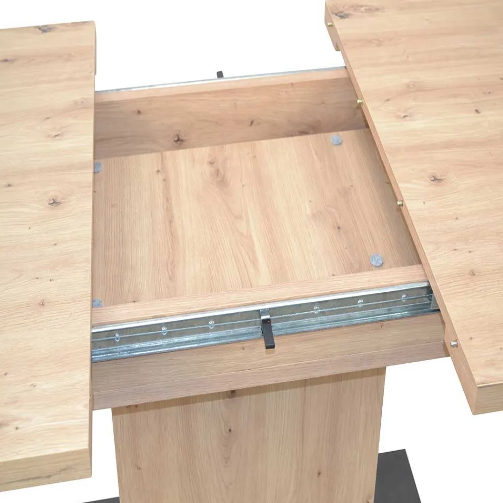 Wohnen Jugend-Sitzgruppen|Sitzgruppe*Schwingstühle & Säulentisch ausziehbar - Leggera (fünfteilig)