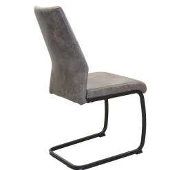 Wohnen Schwarze Möbel|Graue Möbel*Schwingstühle in Grau & Schwarz - Medeos (4er Set)