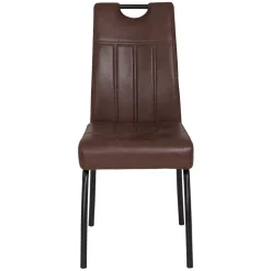 Wohnen Schwarze Möbel|Braune Möbel*Schwingstühle Set in Braun - Libasion (Set)