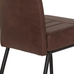 Wohnen Schwarze Möbel|Braune Möbel*Schwingstühle Set in Braun - Libasion (Set)