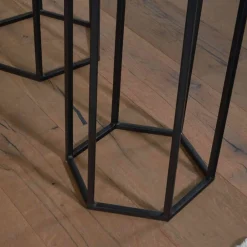 Wohnen Telefontische*Sechseckige Beistelltische 3-Satz - Lombadossa (dreiteilig)