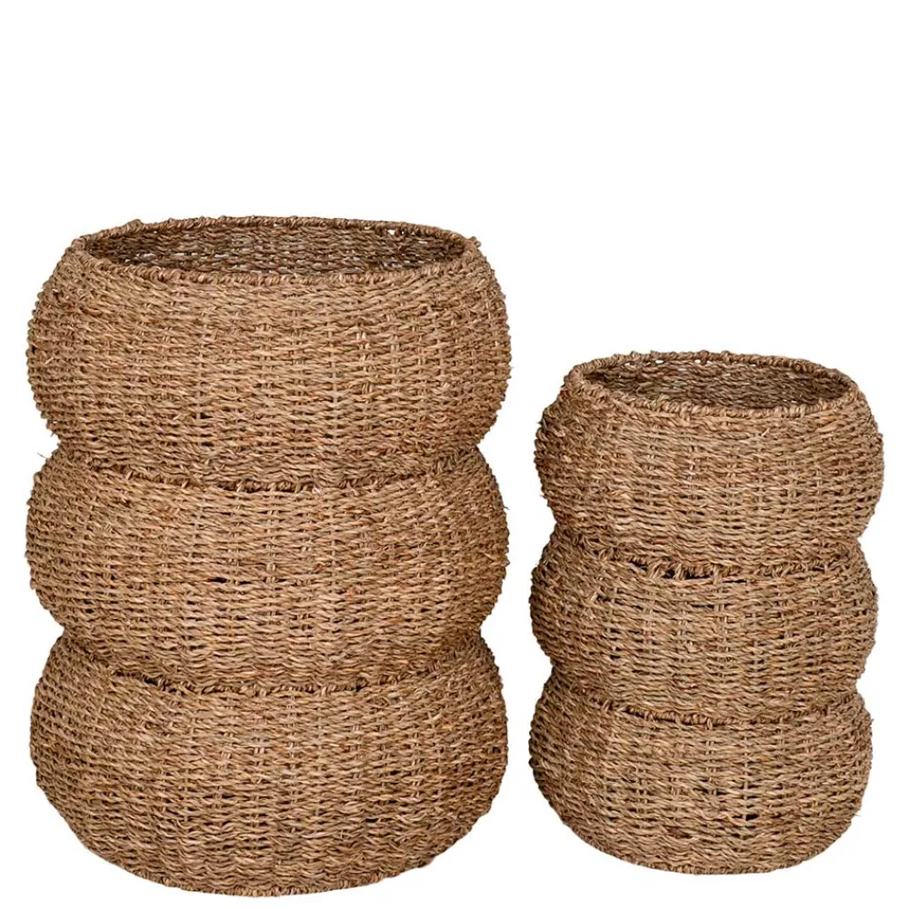 Wohnen Seegras Körbe im Landhausstil - Lottessa (zweiteilig)