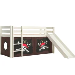 Wohnen Jugendbetten|Kinderbetten*Seeräuber Kinderbett als Hochbett mit Vorhang - Enevo