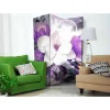 Wohnen 2-seitiger Druck Paravent in Weiß Lila - Avril